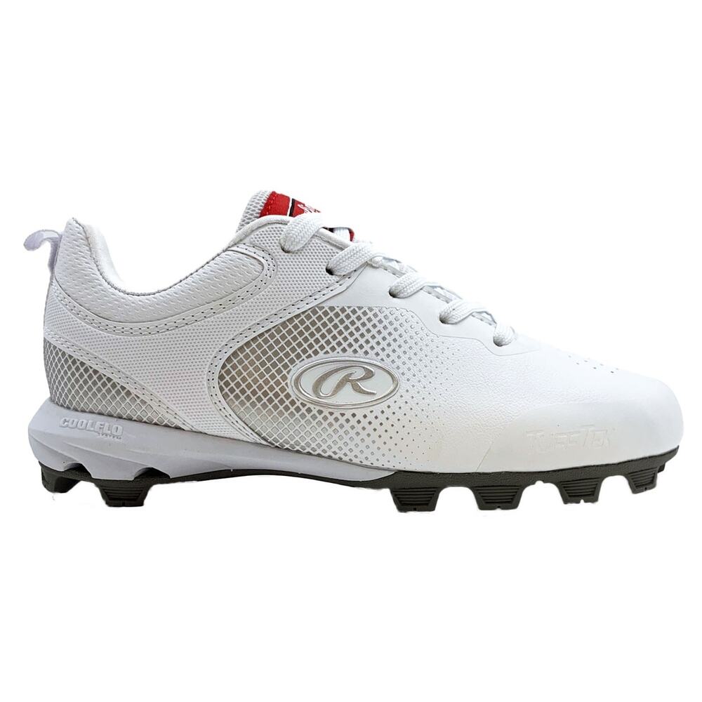Rawlings Women’s Guardian Low Softball Cleat Shoes White Women's 6.5
